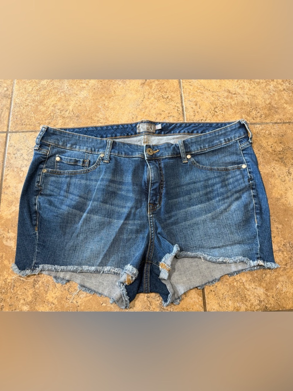 torrid Medium Wash Denim Cutoff Shorts